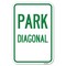 Signmission Diagonal Parking 1 Heavy-Gauge Aluminum Sign, 12" x 18", A-1218-24192 A-1218-24192 - alternate 1
